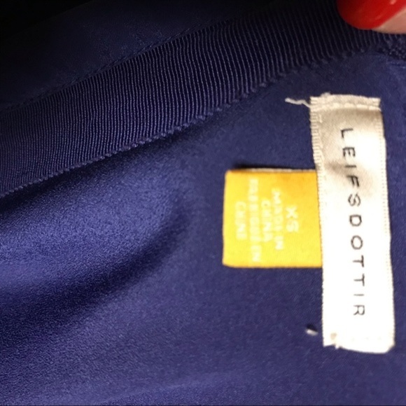 Leifsdottir 100% silk bold color swing dress - Picture 13 of 13